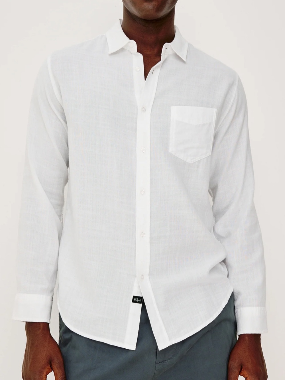 Rails Relaxed Fit Wyatt White Button-Up Shirt White XXL NWT Cotton Casual